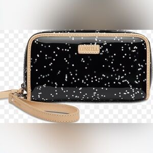 Consuela Black Wristlet with Star Accents